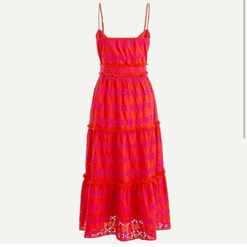 J. Crew Eyelet Midi Dress NWT